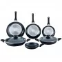 8 Piece Marble Coated Frying Pan Set