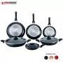 8 Piece Marble Coated Frying Pan Set