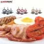 8 Piece Marble Coated Frying Pan Set