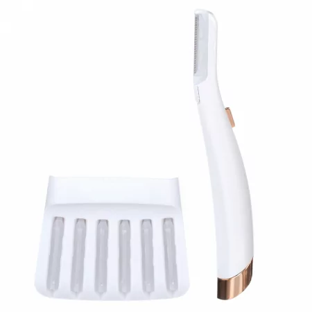 Facial epilator with LED light