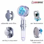 Herzberg HG-8086: Pomme de douche Turbo Charger Bleu